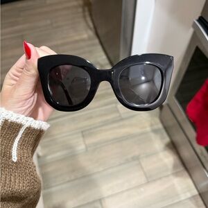Celine Black Oversized Sunglasses